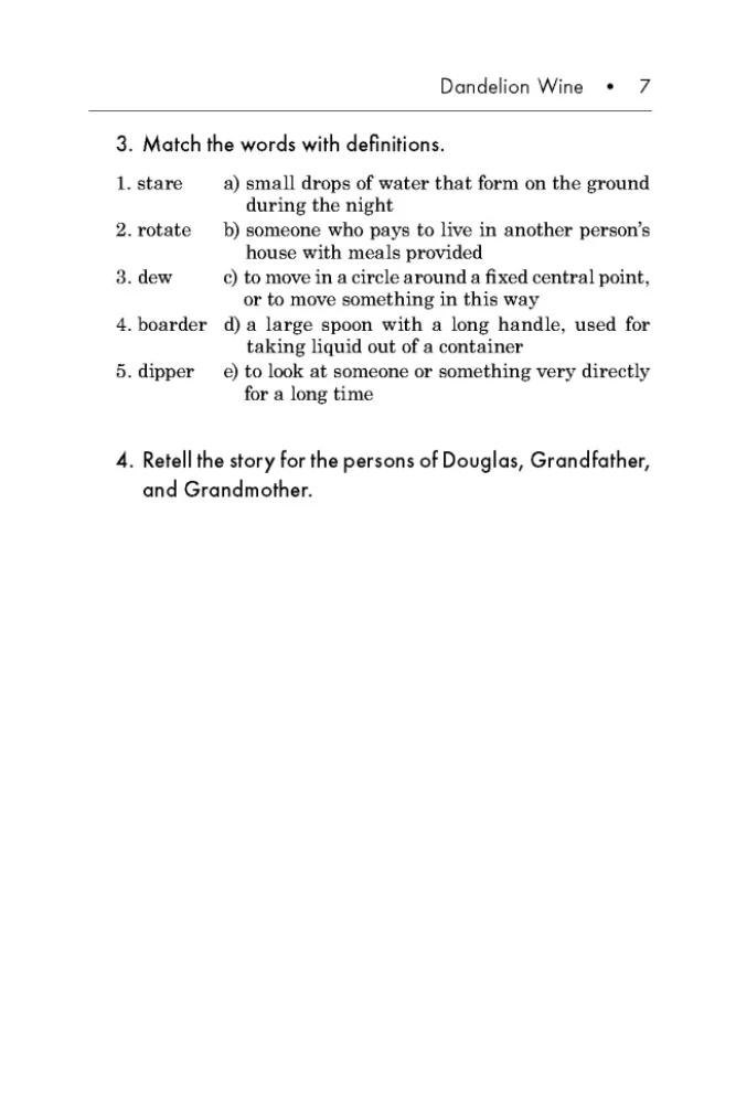 Dandelion Wine = Wino z mniszka