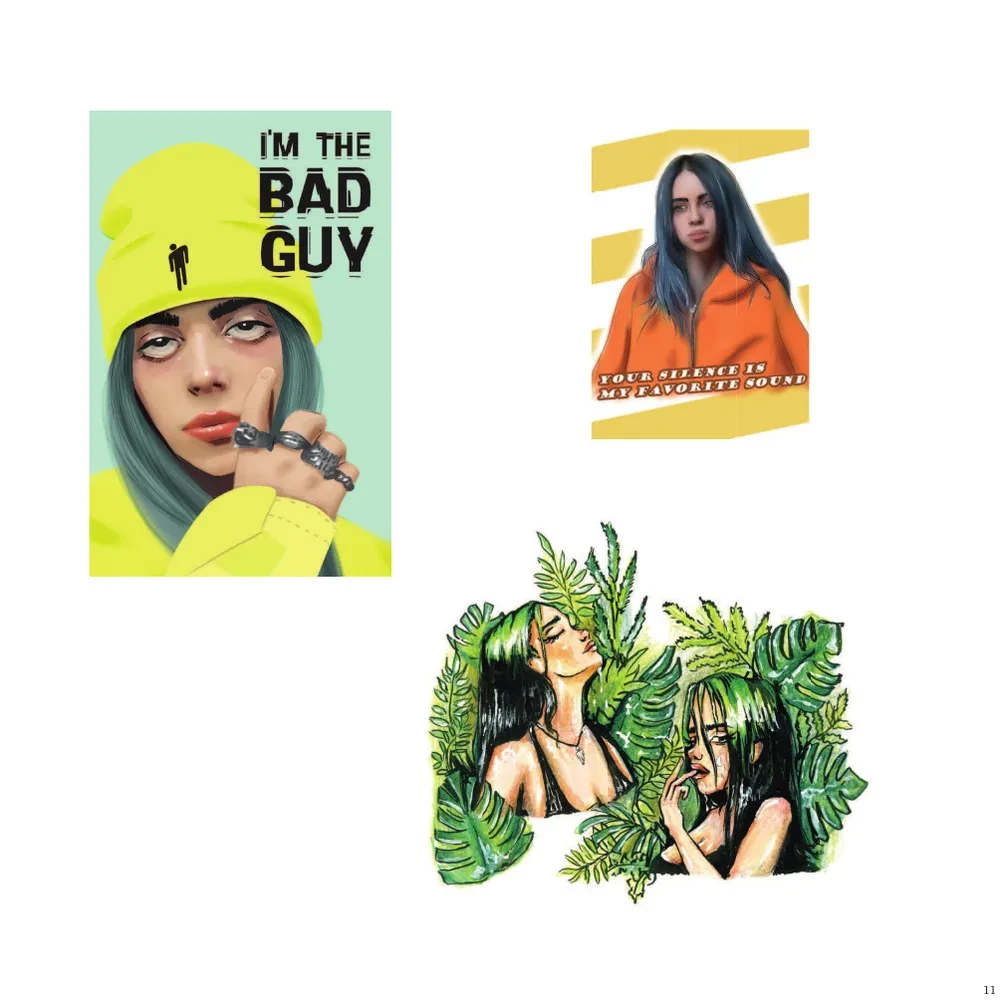 Billie Eilish. Lipdukai