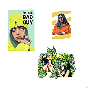 Billie Eilish. Lipdukai