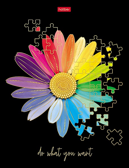 Business Notebook A5 - Floral Kaleidoscope (Grid)