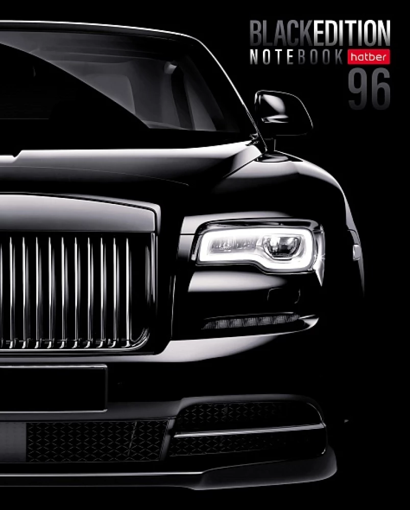 Notebook A5 series - series: Black Edition (grid)