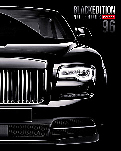 Notebook A5 series - series: Black Edition (grid)