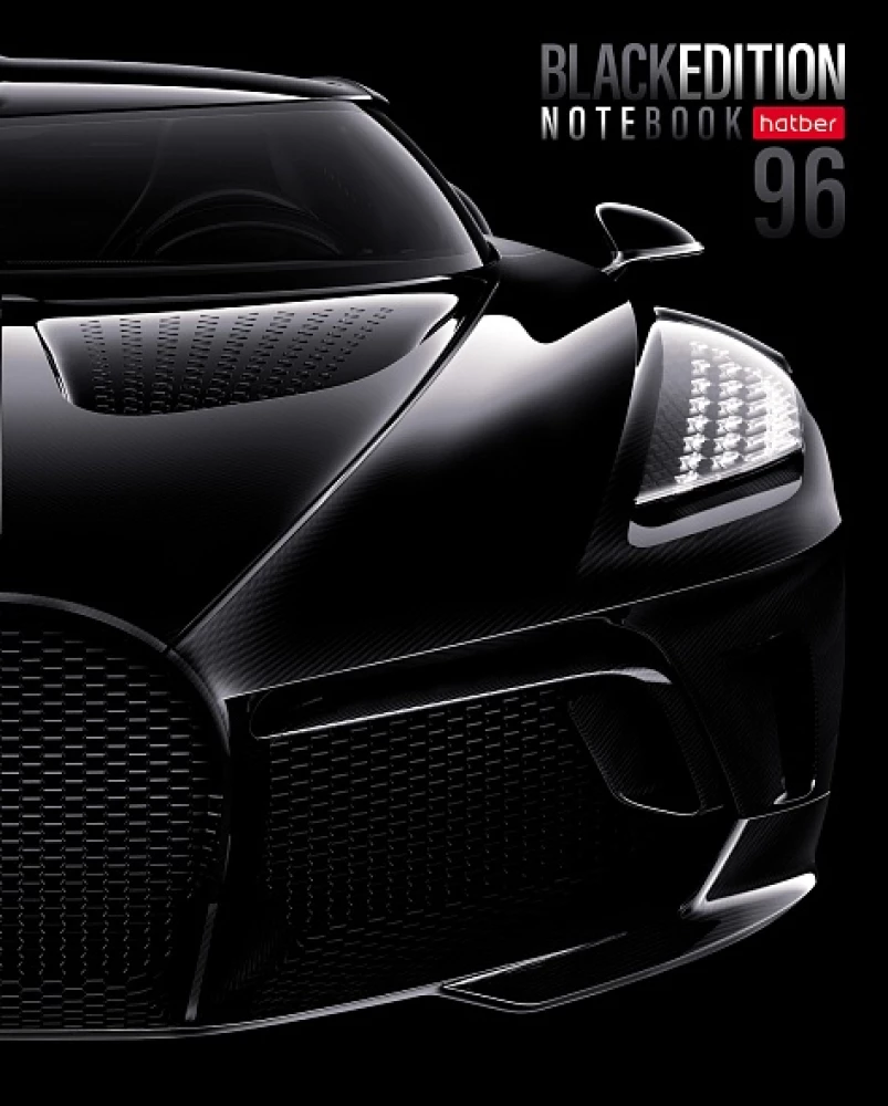 Notebook A5 series - series: Black Edition (grid)