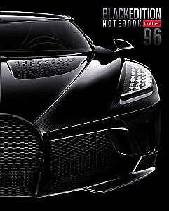 Notebook A5 series - series: Black Edition (grid)