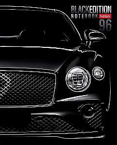 Notebook A5 series - series: Black Edition (grid)