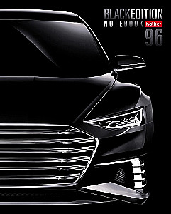 Notebook A5 series - series: Black Edition (grid)