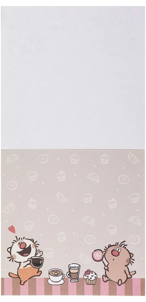 Sticky Note Block - Coffee Cats (85x85mm)