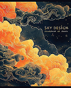 Notizbuch A5 - Serie: Sky Design