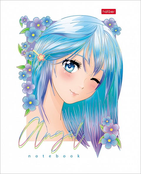 Notatnik A5 seria: Anioły anime (kratka)