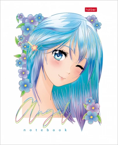A5-Notizbuch Serie: Engel Anime (kariert)