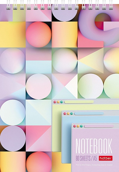 A5 Notebook - Multicolor (Grid)