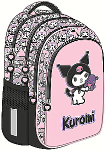 Kuromi Pink Backpack with Four Compartments