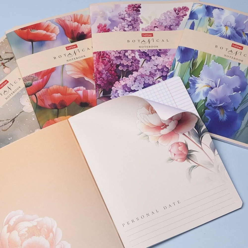 A5 Notebook - Series: Botany (Graph Paper)