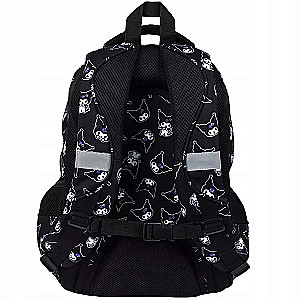 Rucksack mit vier Fächern Kuromi Schwarz
