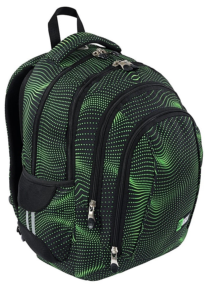 Rucksack mit vier Fächern Green Halftone