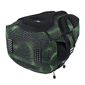Backpack with Four Compartments Green Halftone