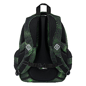 Backpack with Four Compartments Green Halftone