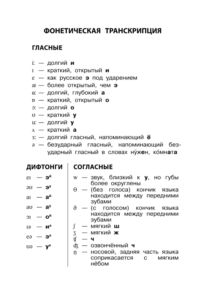 Англо-русский русско-английский словарь для начальной школы