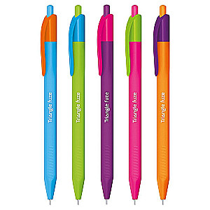 Ballpoint Pen - Triangle Fuze, 0.7 mm, blue, assorted