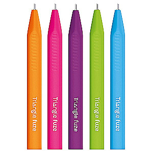 Ballpoint Pen - Triangle Fuze, 0.7 mm, blue, assorted