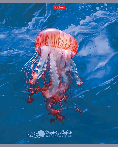 Zeszyt A5 - seria: Jaskrawe meduzy (kratka)
