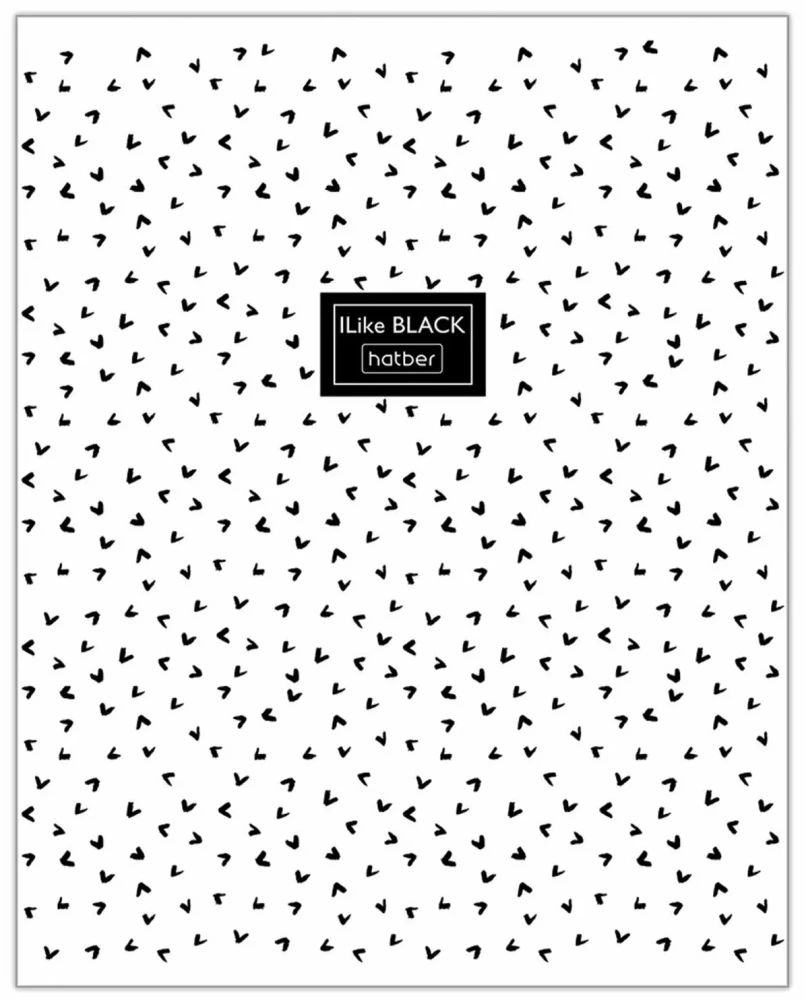 Notebook A5 - series: I Like Black (grid)