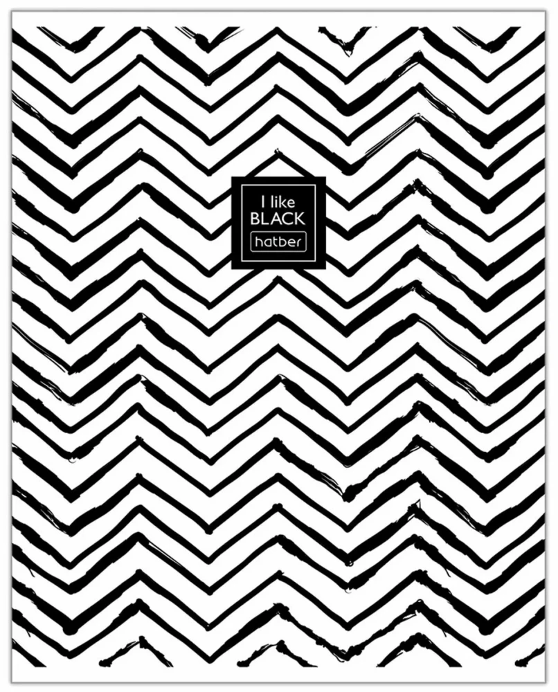 Notebook A5 - series: I Like Black (grid)
