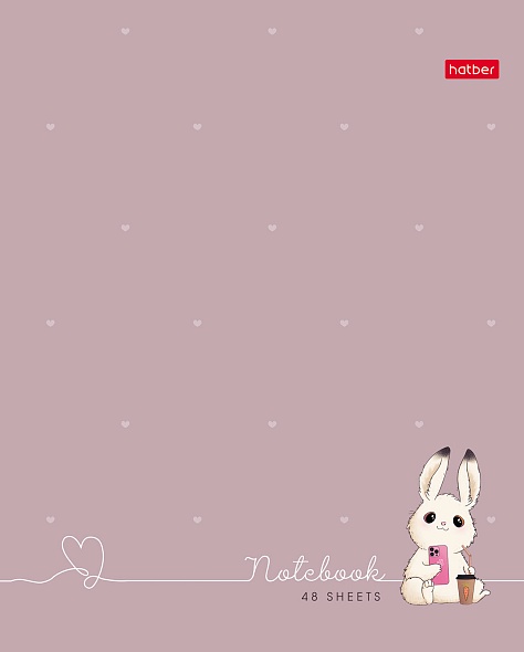 Zeszyt A5 - seria: Słodka Króliczka (kratka)