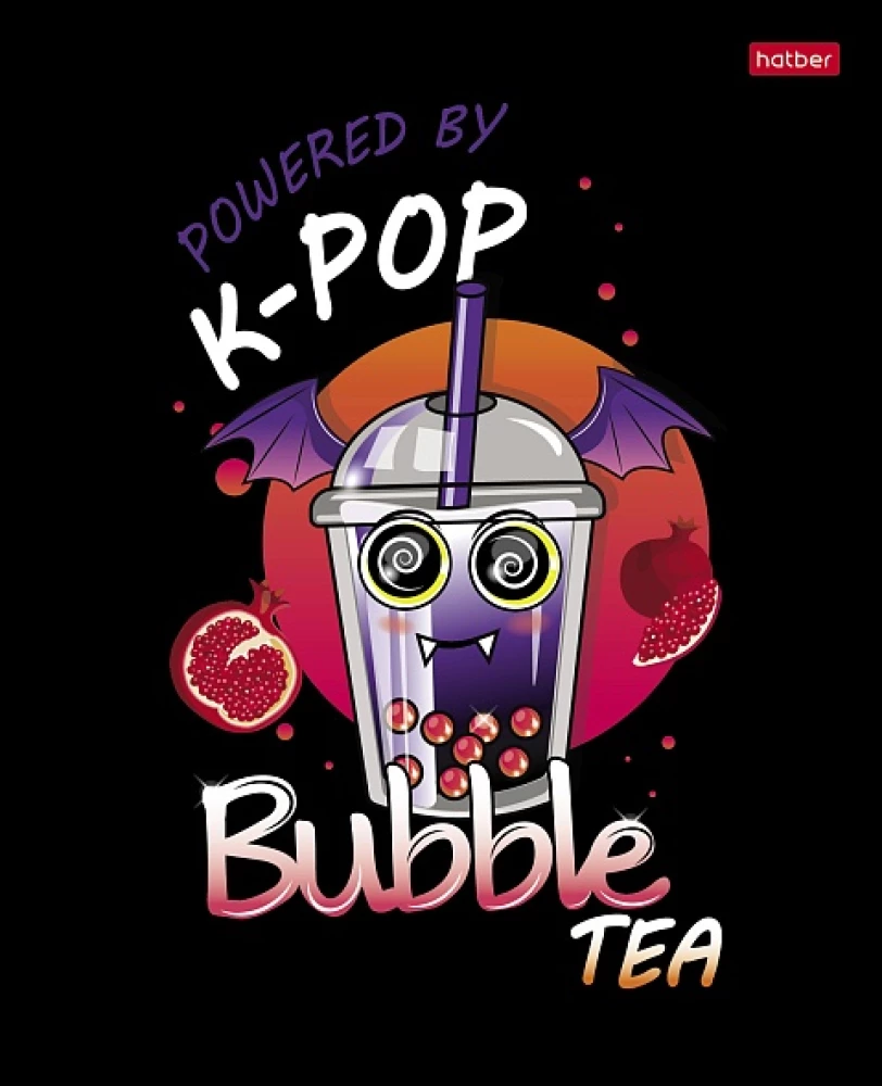 A5 vihik - seeria: Bubble tea (ruuduline)
