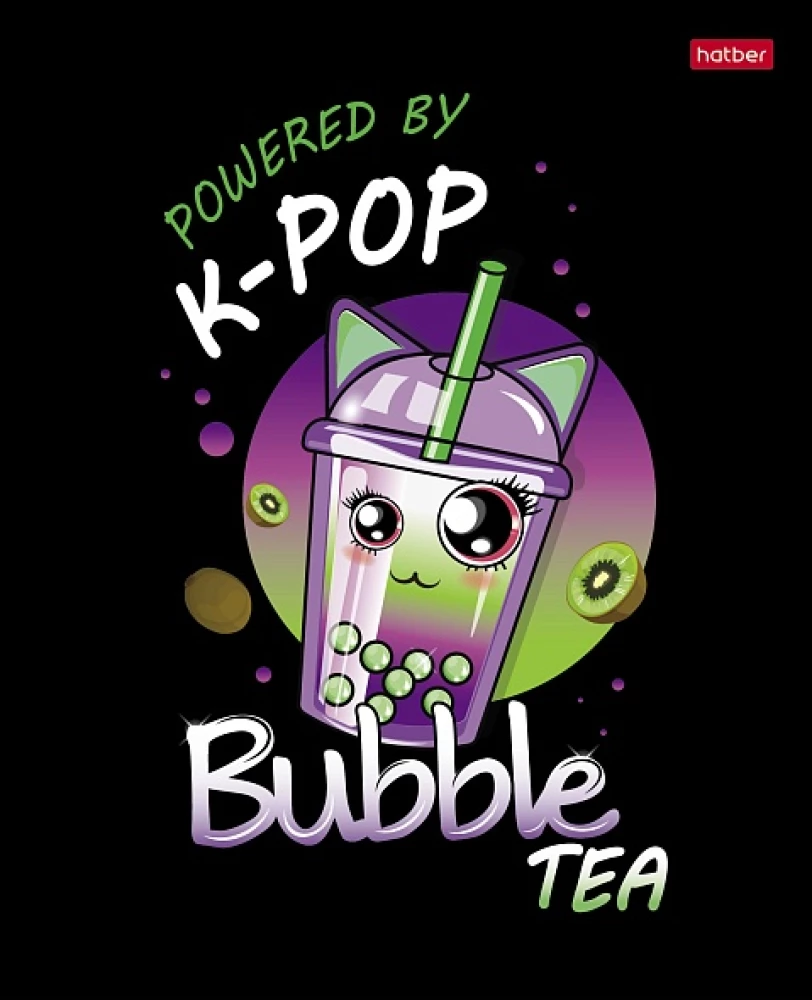 A5 vihik - seeria: Bubble tea (ruuduline)