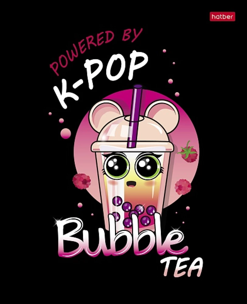 A5 vihik - seeria: Bubble tea (ruuduline)