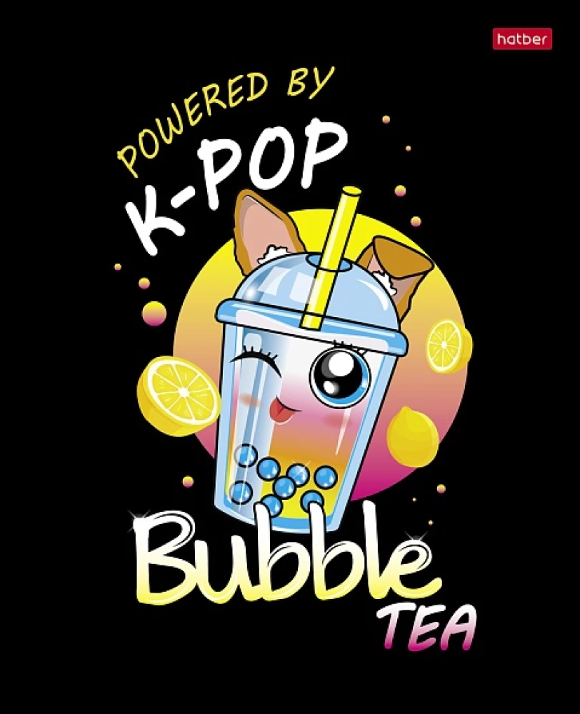 A5 vihik - seeria: Bubble tea (ruuduline)