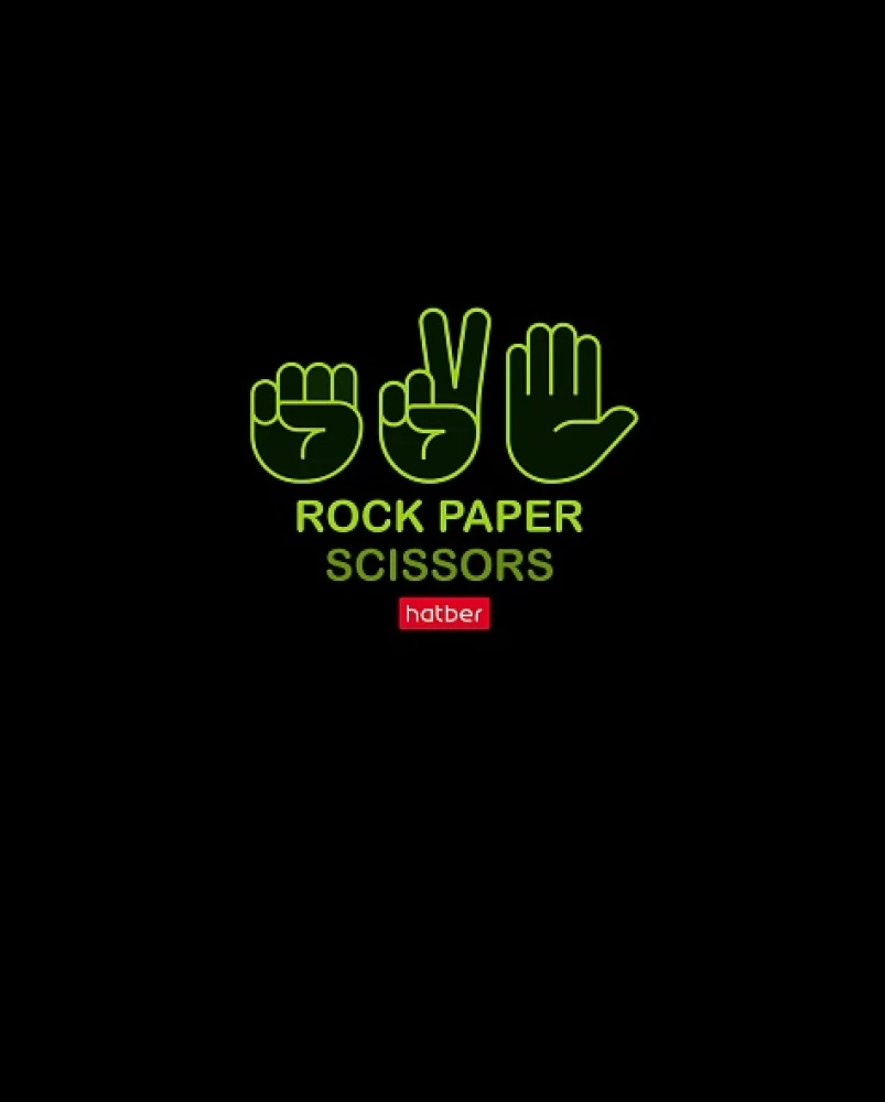 A5 Notebook - Series: Rock, Paper, Scissors (Graph)