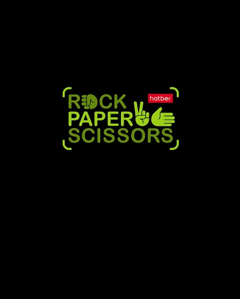 A5 Notebook - Series: Rock, Paper, Scissors (Graph)