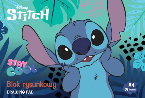 Zeichenbuch - Stitch Stay Cool, A4, 20 Blätter