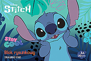 Альбом для рисования - Stitch Stay Cool, А4, 20 листов