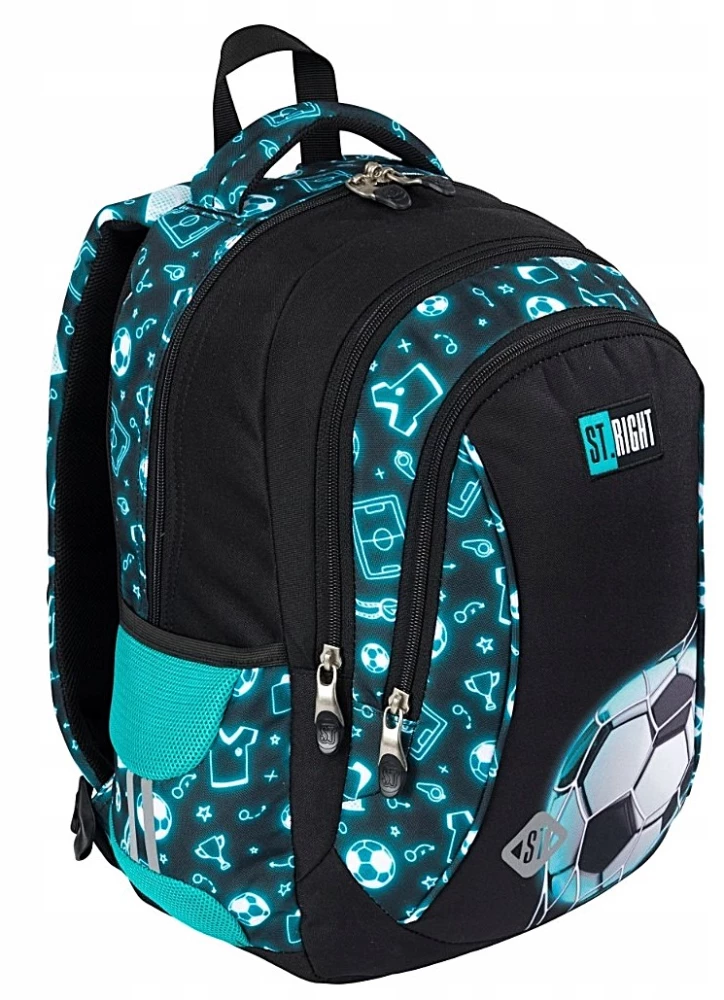 Backpack with Three Compartments Neon Football