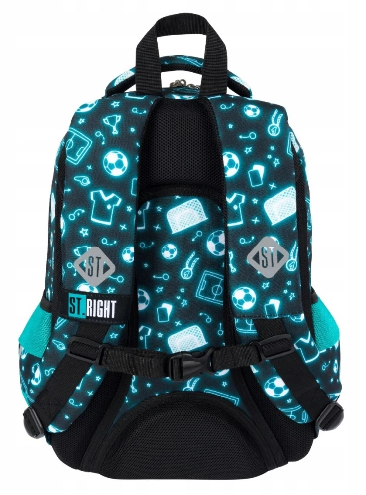 Backpack with Three Compartments Neon Football