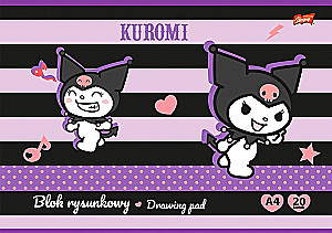 Альбом для рисования - Kuromi, А4, 20 листов
