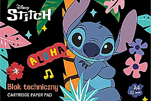 Zeichenblock - Stitch Aloha, A4, 10 Blätter