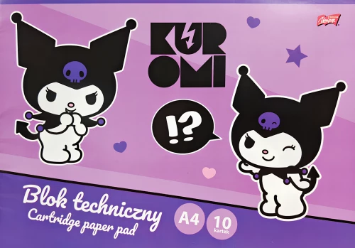 Альбом для рисования - Kuromi, А4, 10 листов