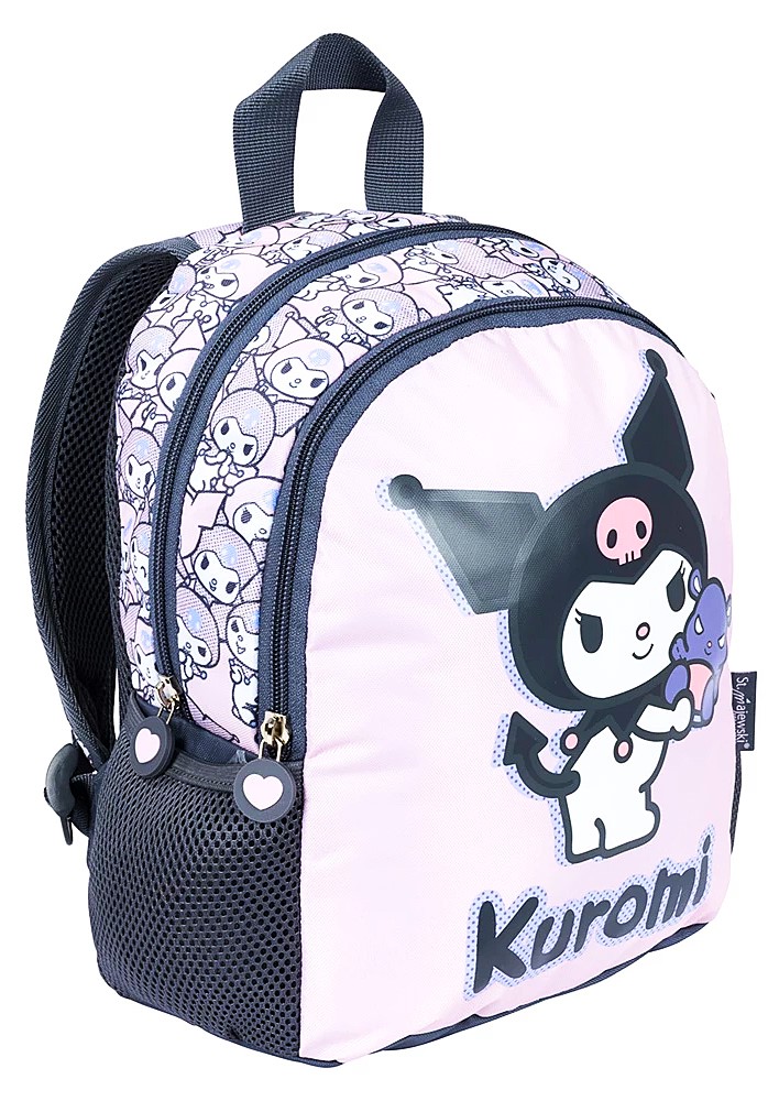 Rucksack mit zwei Fächern Kuromi Pink