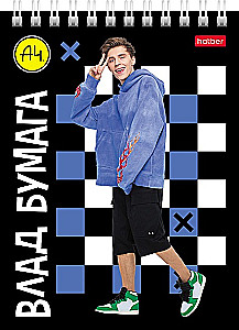 A6 Notebook - Series: Vlad A4 (Grid)