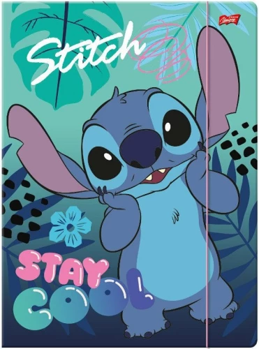 Folder - Stitch Stay Cool, A4, with elastic band