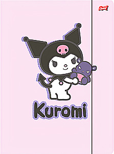 Folder - Kuromi Pink, A4, with elastic band