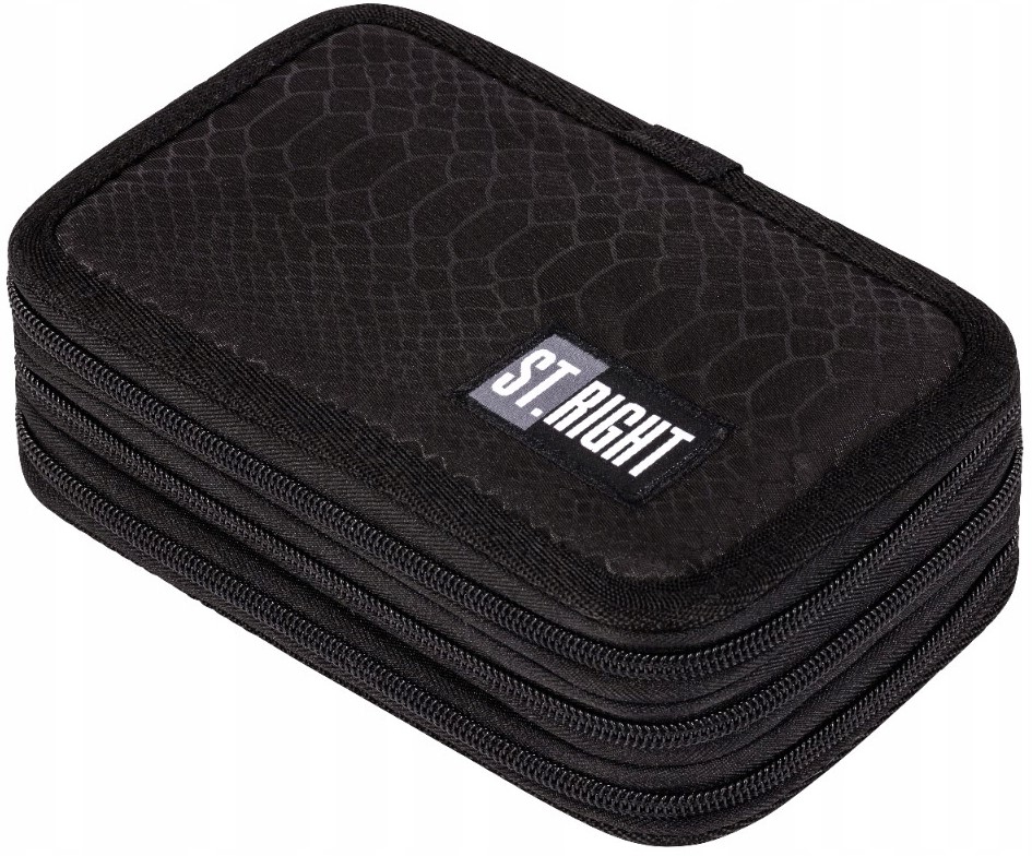 Pencil Case ST.RIGHT Shiny Snake (triple, with filling)