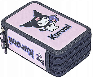 Pencil case - Kuromi Pink (kolmekordne, täidisega)