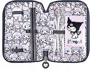 Pencil case - Kuromi Pink (kolmekordne, täidisega)