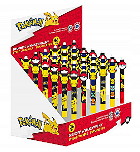 Długopis z gumką - Pokemon, niebieski, w asortymencie