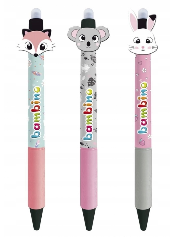 Ручка-ластик, синяя, в ассортименте